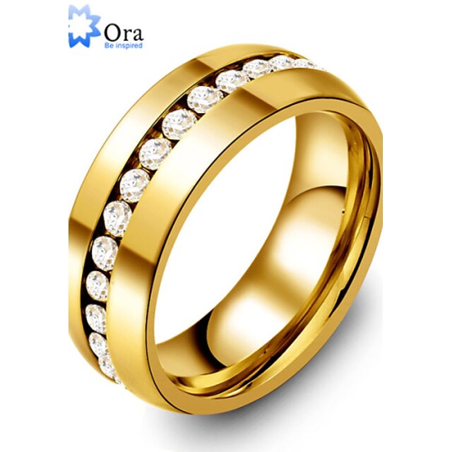  Statement Ring Gold Stainless Steel Gold Plated Ladies Fashion 6 7 8 9 10 / Men's / Men's