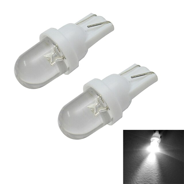  2pcs Decoration Light 30-50 lm T10 1 LED Beads Cold White 12 V / 2 pcs