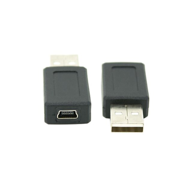  USB 2.0 dugó a mini USB 2.0 female átalakító adapter