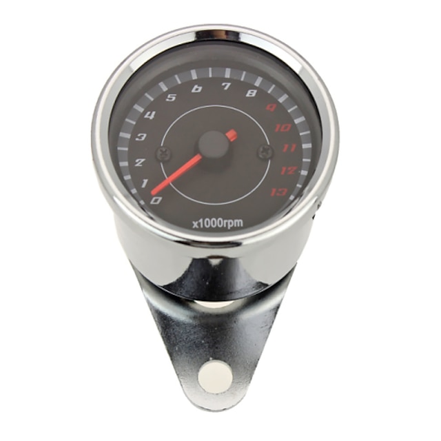  Motorcycle Universal Mechanical 13000RPM Analog Tachometer Gauge LED Backlight
