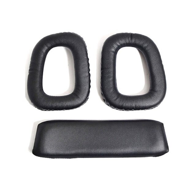  μαλακά μαξιλάρια αντικατάστασης μαξιλαράκια αυτιών& κεφαλόδεσμος μαξιλάρι για Logitech G35 G930 G430 ακουστικά F450