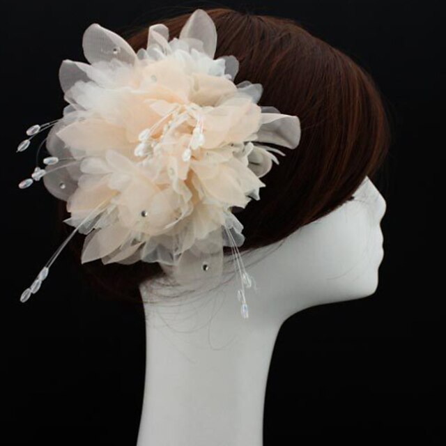  Σιφόν Γοητευτικά / Λουλούδια / Καπέλα με 1 Γάμου / Ειδική Περίσταση / ΕΞΩΤΕΡΙΚΟΥ ΧΩΡΟΥ Headpiece