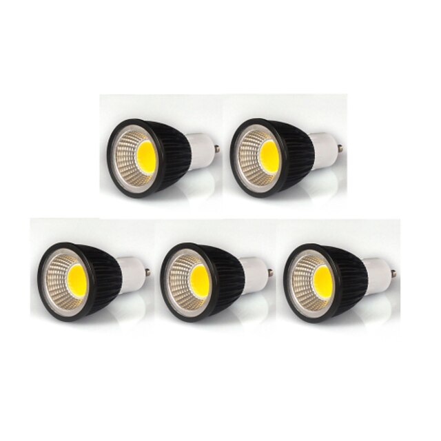  LED szpotlámpák 380 lm GU10 MR16 1 LED gyöngyök COB Tompítható Meleg fehér Hideg fehér Természetes fehér 220-240 V 110-130 V / 5 db. / RoHs