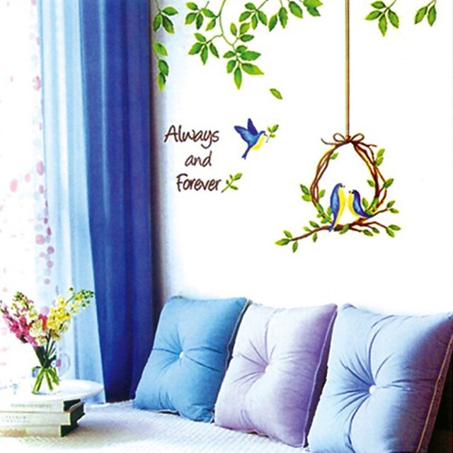  Lovely fashion home decor removable wall stickers