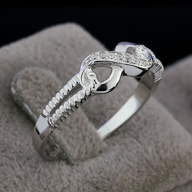  Band Ring Silver Sterling Silver Silver Love Infinity Fashion / Women's