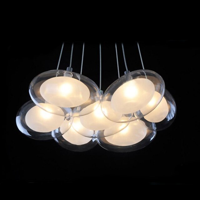  UMEI™ 7 lumières 30 CM(12 Inch) LED Lampe suspendue Métal Verre Chrome Moderne contemporain 110-120V / 220-240V