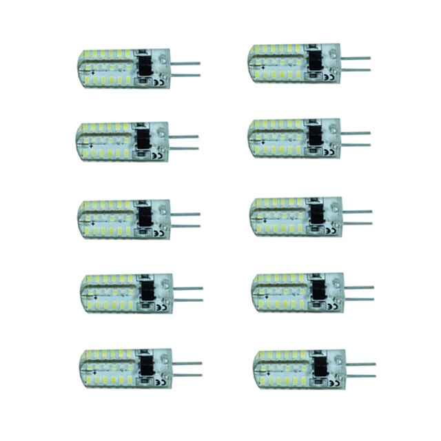  10 stuks 150-180lm G4 LED-spotlampen 48 LED-kralen SMD 3014 Warm wit / Koel wit 220-240V