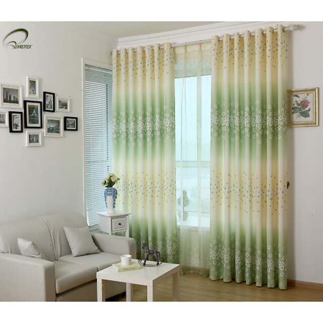  Blackout Curtains Drapes One Panels Bedroom Polyester Print & Jacquard