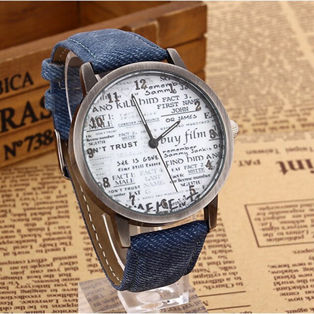  yoonheel Women's Wrist Watch Hot Sale Leather Band Vintage / Fashion / Word Watch Black / Blue / Brown
