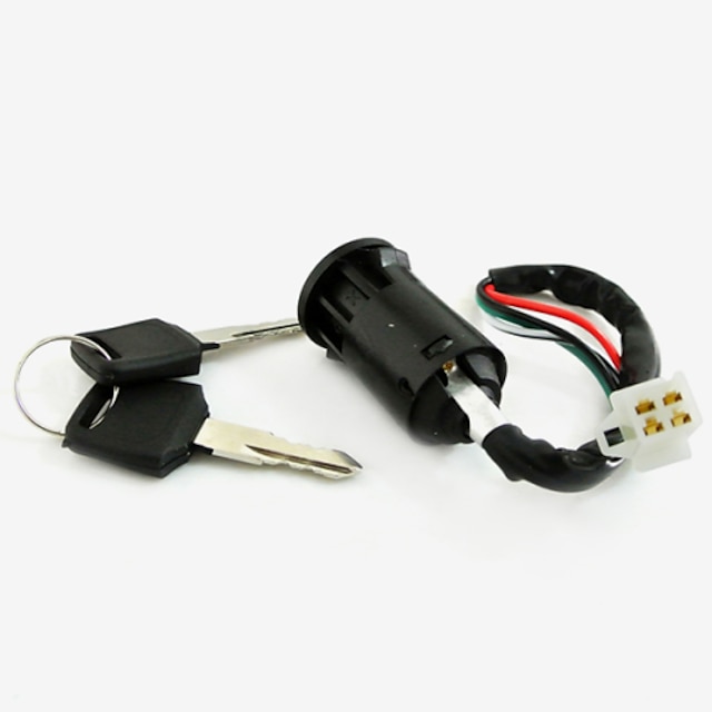  4 Wire Ignition Key Switch Lock For Moped Scooter Quad ATV Pit Dirt Bike