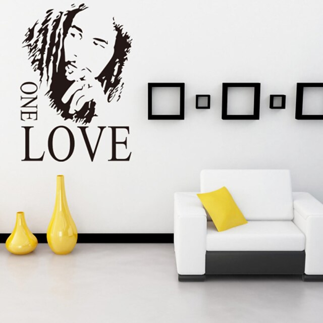  People Cartoon Wall Stickers Words & Quotes Wall Stickers Decorative Wall Stickers, Vinyl Home Decoration Wall Decal Wall Decoration
