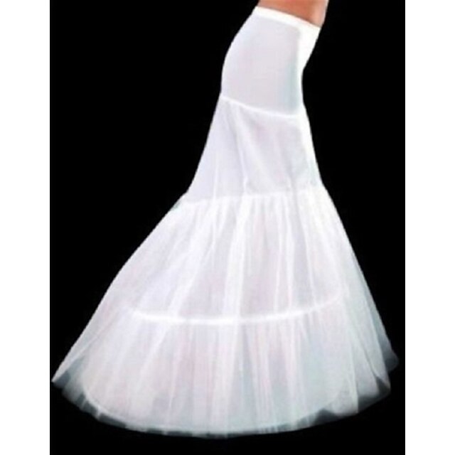  Wedding / Special Occasion Slips Polyester Floor-length Mermaid and Trumpet Gown Slip / Chapel Train with