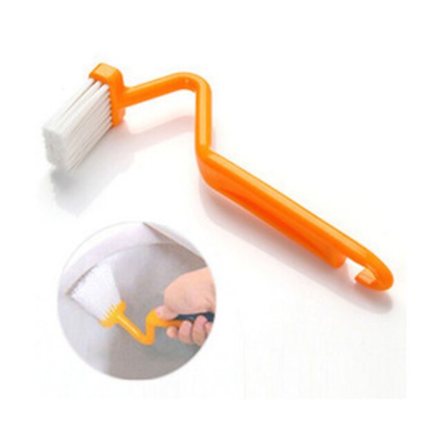  S Type Toilet Brush Curved Brush Toilet Cleaning Brush (Random Color) 20*7*3.5 cm