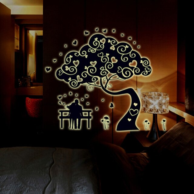  Botanical Wall Stickers Luminous Wall Stickers Decorative Wall Stickers Material Removable Home Decoration Wall Decal