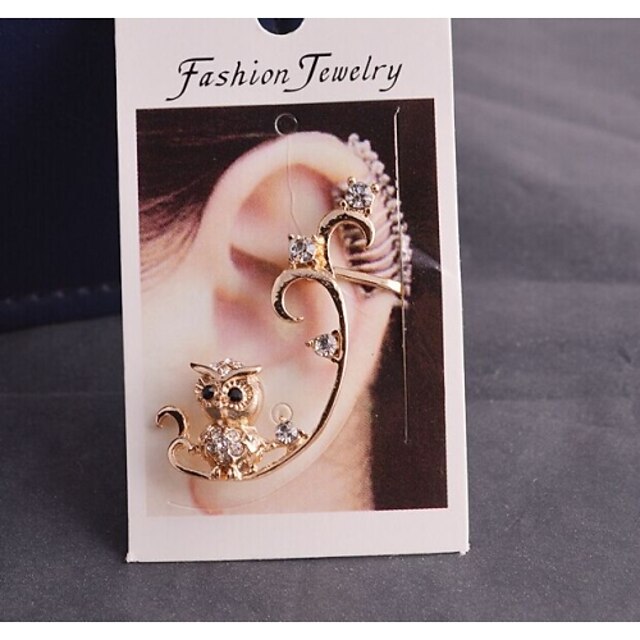  Women's Ear Cuff Fashion Rhinestone Earrings Jewelry For Wedding Party Daily Casual Sports