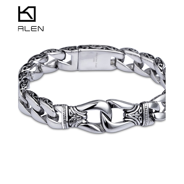  Kalen nouvelle titane de bijoux de conception bracelet en acier inoxydable pour hommes