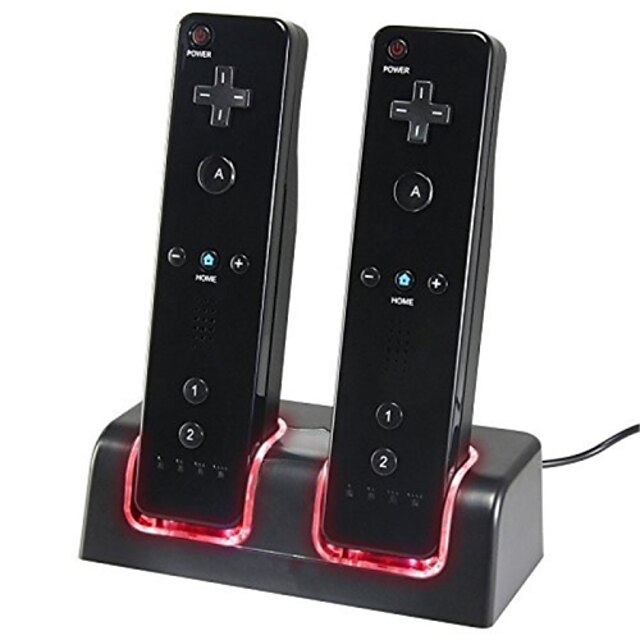  Rechargeable ABS/Plastic Charger for Nintendo Wii Remote Control