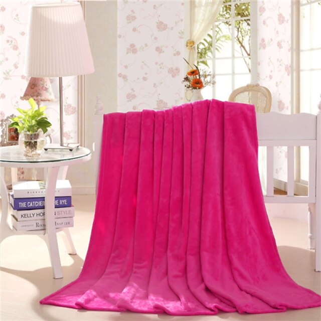 Hot Pink Fleece King Size Blanket 200x230cm 2023 US 43.99