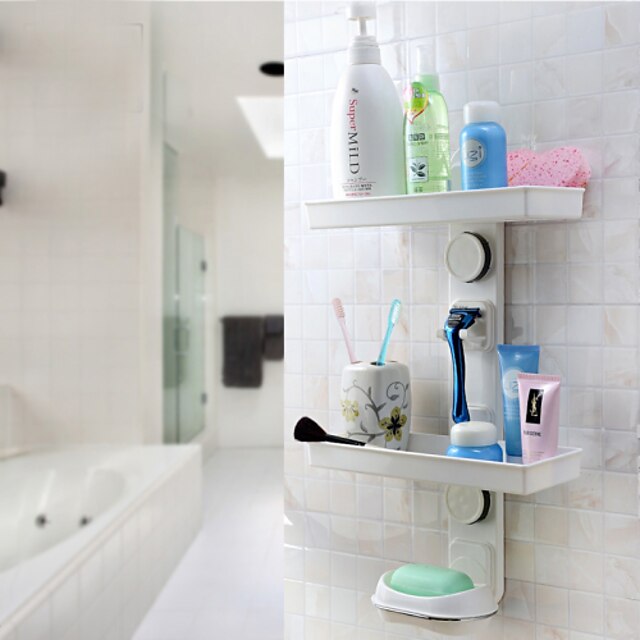  Powerful Sucker Bathroom Shelf&Soap Dish