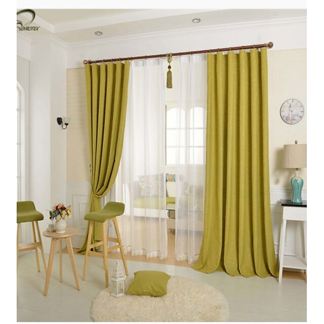  Ready Made Room Darkening Curtains Drapes One Panel / Embossed / Bedroom