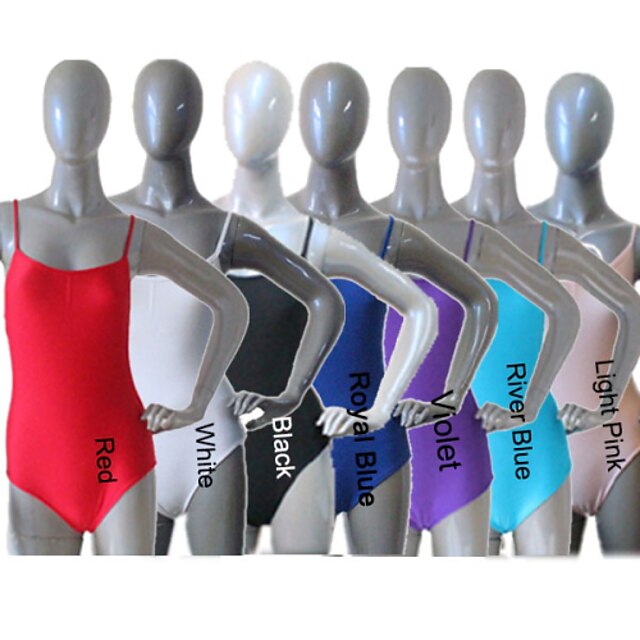  Nylon Lycra Camisole Leotards with Drawstring Front More Colors for Ladies and Girls