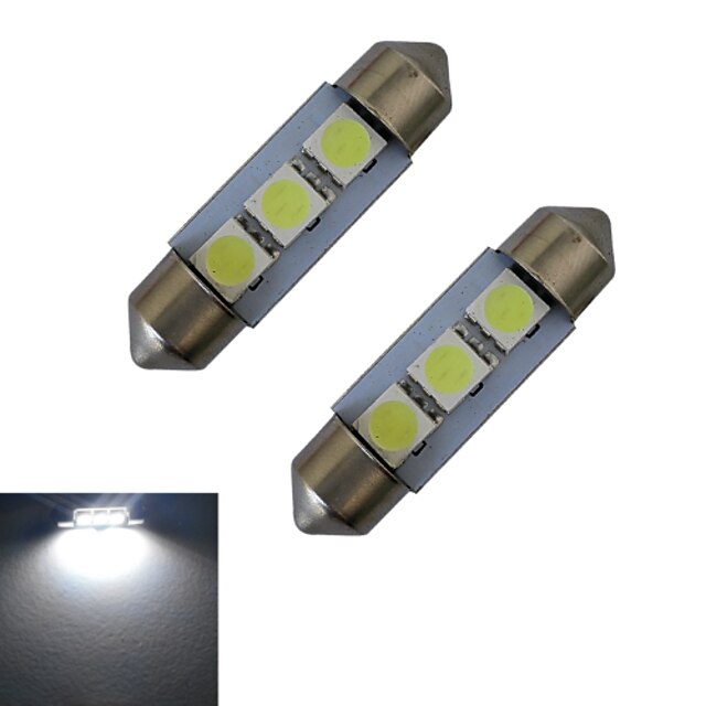  2pcs 1 W 60 lm 3 Perline LED SMD 5050 Luce fredda 12 V / 2 pezzi