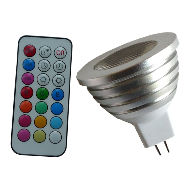  4w 350-450 lm mr16 rgb led žárovka dálkově ovládaný reflektor ac dc 12v