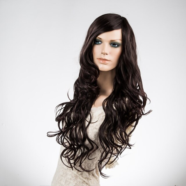  Synthetic Wig Natural Wave Natural Wave Wig Black Synthetic Hair Women's