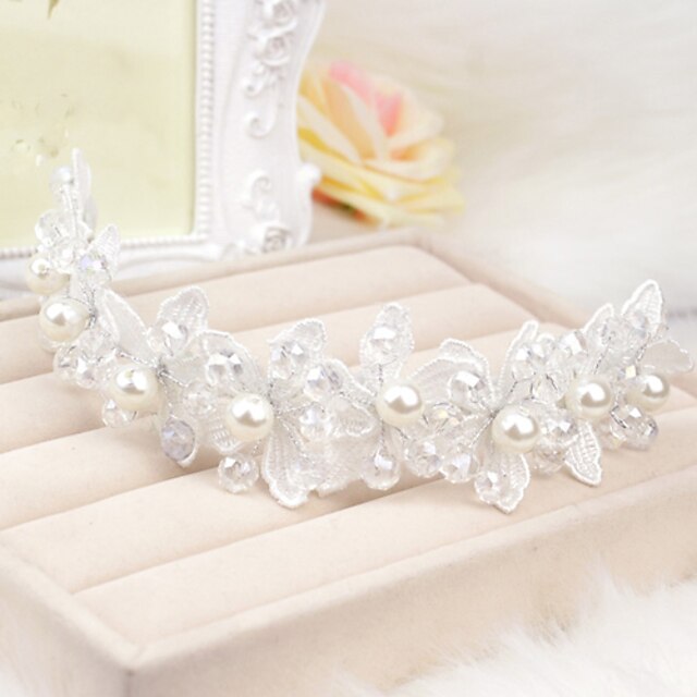  Crystal / Imitation Pearl / Lace Flowers with 1 Wedding / Special Occasion / Casual Headpiece