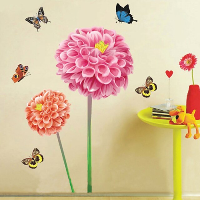  Wall Stickers Wall Decals, Flowers PVC Wall Stickers