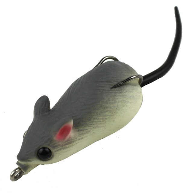  1 pcs Ganchos de Pesca Iscas Mouse Bass Truta Pique Pesca de Mar Isco de Arremesso Pesca Geral Silicone