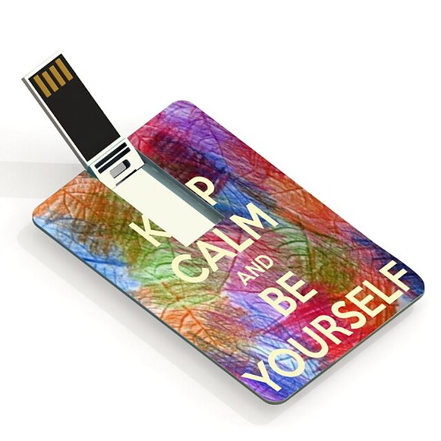  16GB Keep Calm and Be Yourself Design Card USB Flash Drive