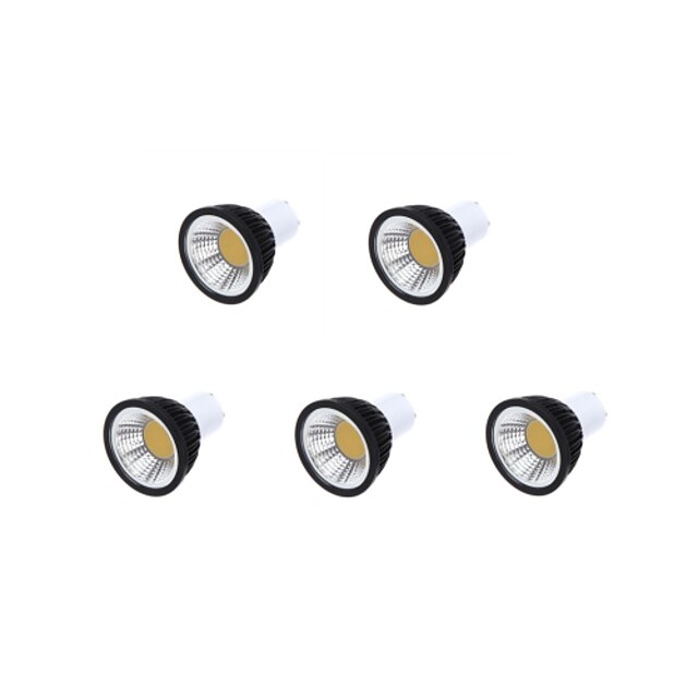  5 Stück LED Spot Lampen 350-400 lm GU10 MR16 1 LED-Perlen COB Abblendbar Warmes Weiß Kühles Weiß Natürliches Weiß 220-240 V 85-265 V / RoHs