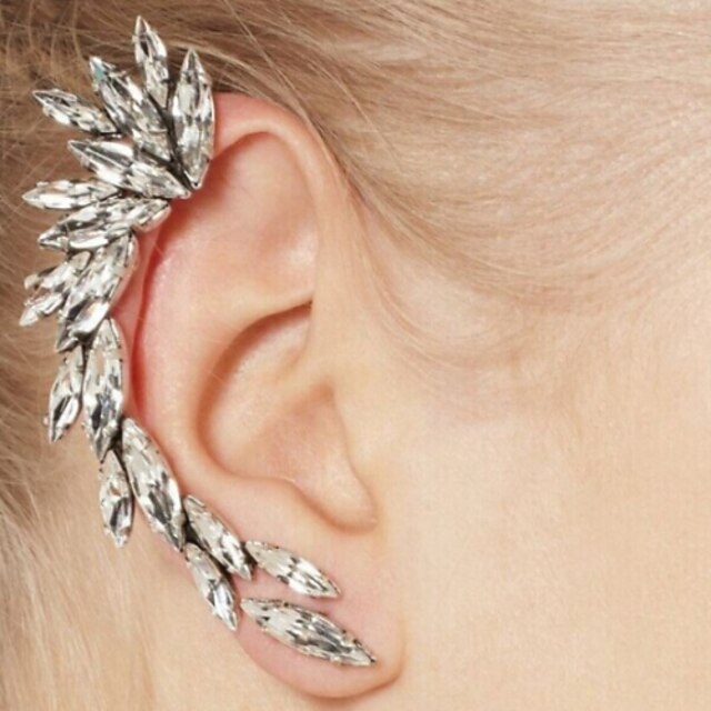  1pcs Fashion Crystal Woman Ear Clip Earring Cuff ES27