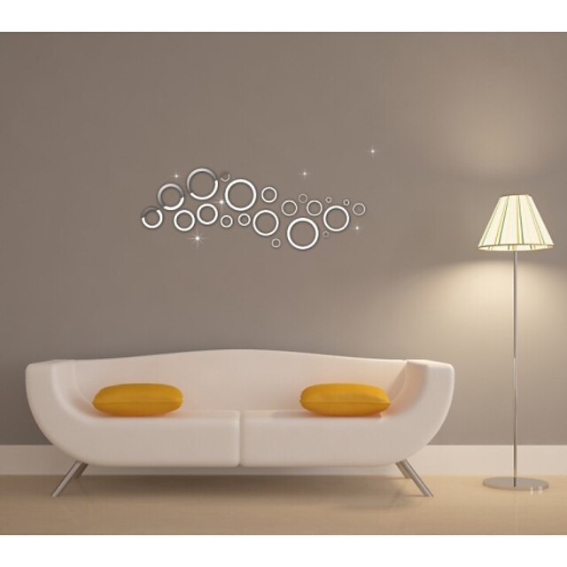  Decorative Wall Stickers - Mirror Wall Stickers Fashion Living Room / Bedroom / Bathroom / Kitchen / Dining Room / Study Room / Office /