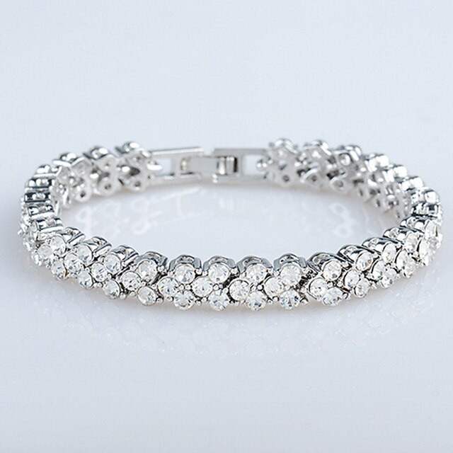  Casual Gold Plated / Cubic Zirconia Link/Chain Bracelet