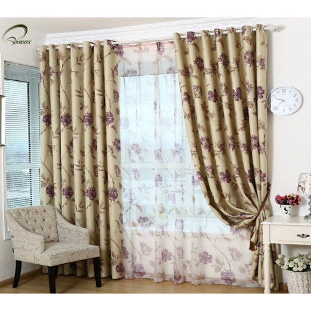  Ready Made Room Darkening Blackout Curtains Drapes One Panel / Bedroom