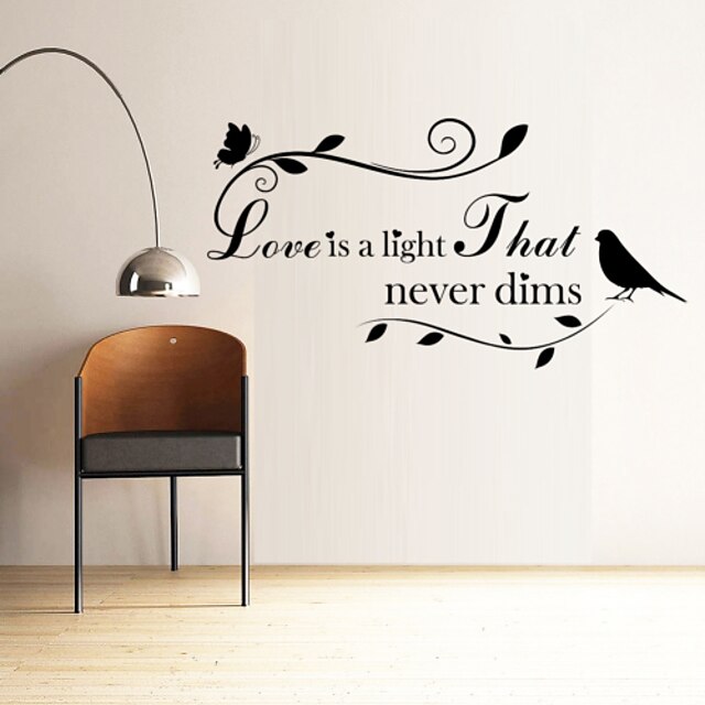 Wall Stickers Wall Decals,  English Words & Quotes PVC Wall Stickers