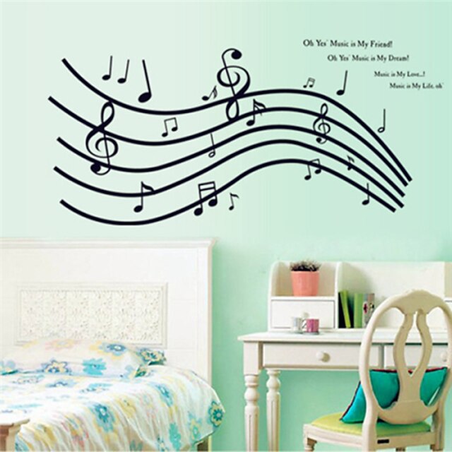  Wall Stickers Wall Decals, Wonderful Notes PVC Wall Stickers