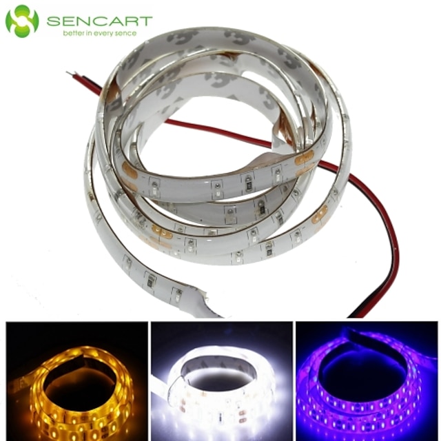  SENCART 1m Flexibele LED-verlichtingsstrips 60 LEDs 3014 SMD Wit / Blauw / Geel Waterbestendig / Knipbaar 12 V / IP68