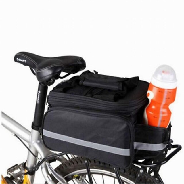  20l cykelväska väska axelväska cykelställväska multifunktionell kompakt cykelväska canvas cykelväska cykelväska camping / vandring cykling / cykel