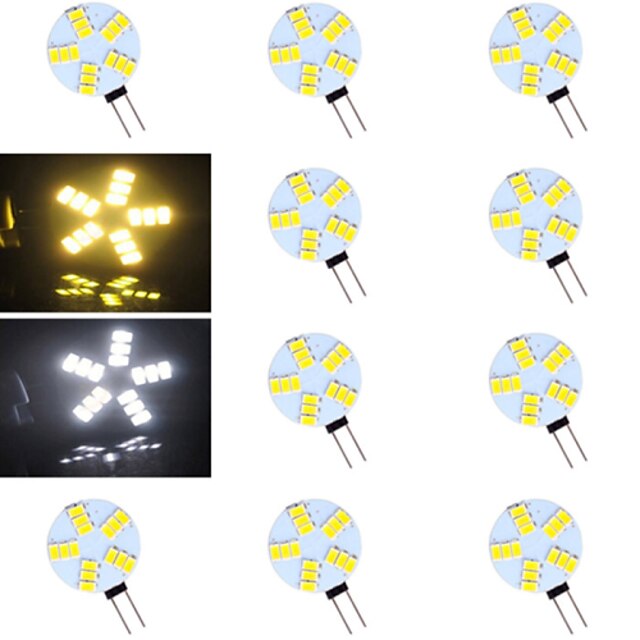  10pcs 3 W LED Bi-pin světla 500-800 lm G4 15 LED korálky SMD 5730 Teplá bílá Chladná bílá 12 V / 10 ks / RoHs