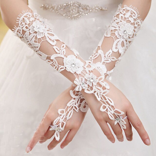  Lace Elbow Length Wedding/Party Glove
