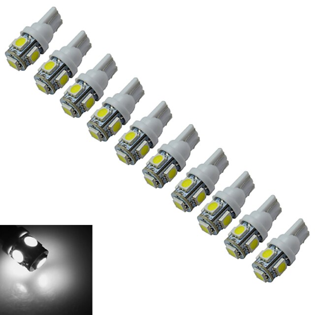  10pcs 1 W 70-90 lm 5 Perles LED SMD 5050 Blanc Froid 12 V / 10 pièces