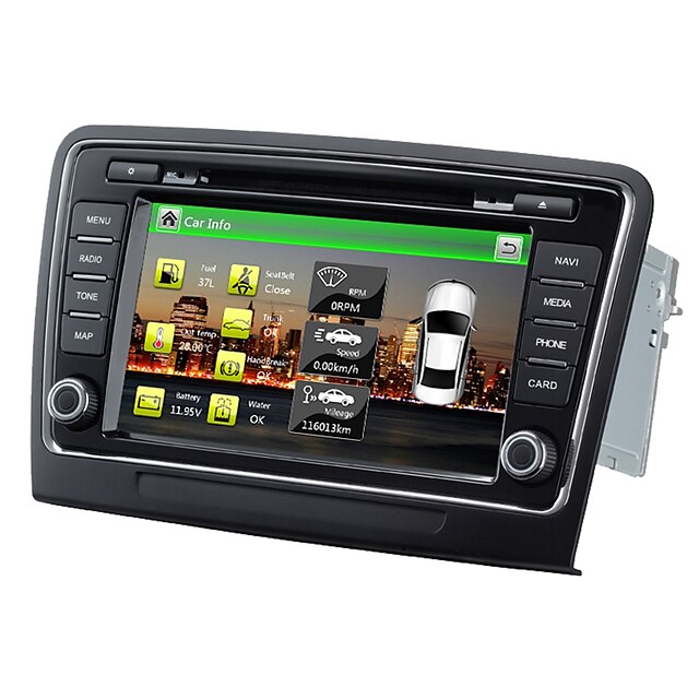  Wince 6.0 8Inch 2 Din Car Dvd Player For Superb With SWC IPAS OPS 1.2G CPU Gps Map HD 1080P RDS