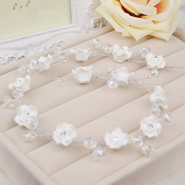  Crystal / Alloy Flowers / Hair Pin with 1 Wedding / Special Occasion / Casual Headpiece