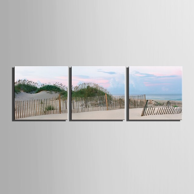  e-Home® allungata tela spiaggia balneare set pittura decorativa di 3