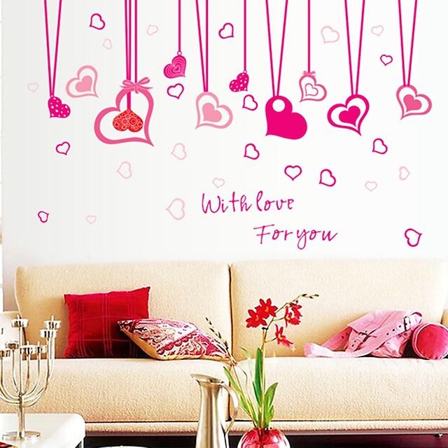  Romance Shapes Wall Stickers Plane Wall Stickers Decorative Wall Stickers Material Re-Positionable Home Decoration Wall Decal