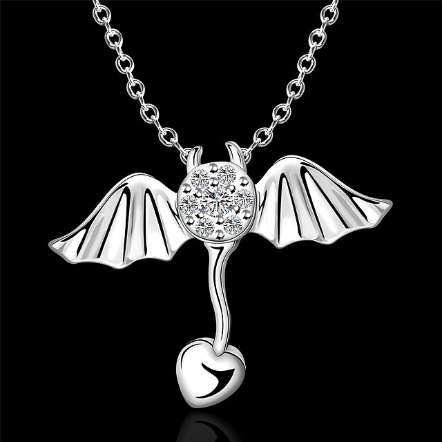  Women's Silver plated Necklace Wedding Party Elegant Feminine Style