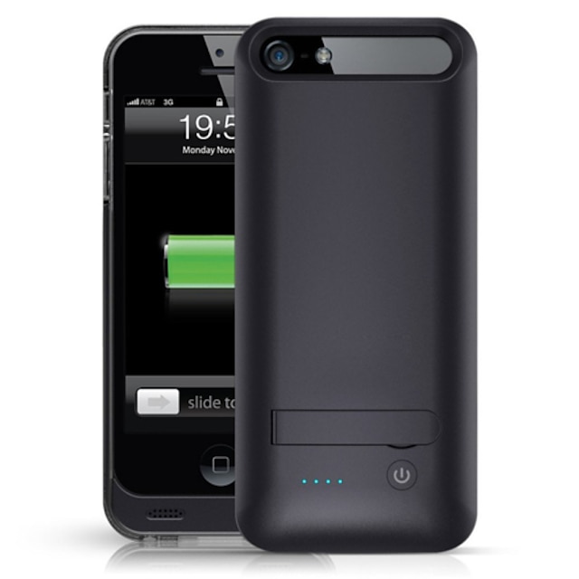 Ifans mfi 2400mAh iphone5s batterijhouder externe verwijderbare back-up oplader geval voor iphone5 / 5s (zwart) 3103134 2023 – €49.91